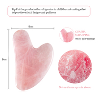 Natural Rose Quartz Jade Guasha skrobak deska do masażu twarzy ciała gwasz skrobak Lifting skóry preparat przeciwzmarszczkowy pielęgnacja urody 4
